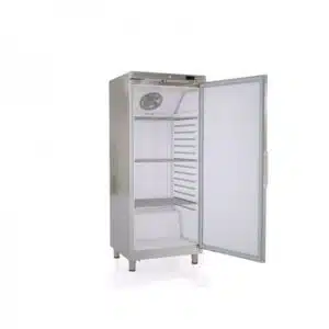 Armoire GN2/1 positive 1 porte, froid ventilé, RVG-501 Extérieur inox satiné