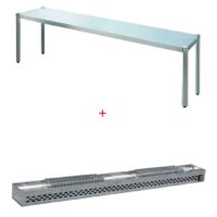 Rampe chauffante 1 niveau L 1800 mm 1400 W