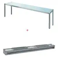 Rampe chauffante 1 niveau L 1800 mm 1400 W