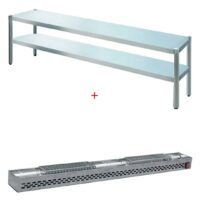 Rampe chauffante 2 niveaux L 800 mm, 700 W