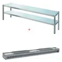 Rampe chauffante 2 niveaux L 800 mm, 700 W