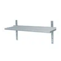 Etagère murale en acier inoxydable 1 niveau profondeur 300 mm