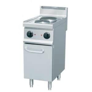 Fourneau électrique,2 feux, inox AISI 304