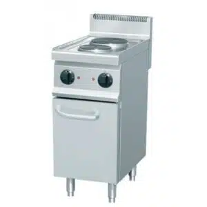 Fourneau électrique,2 feux, inox AISI 304