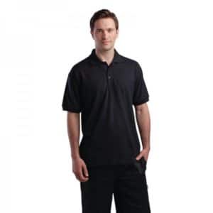 Polo unisexe noir