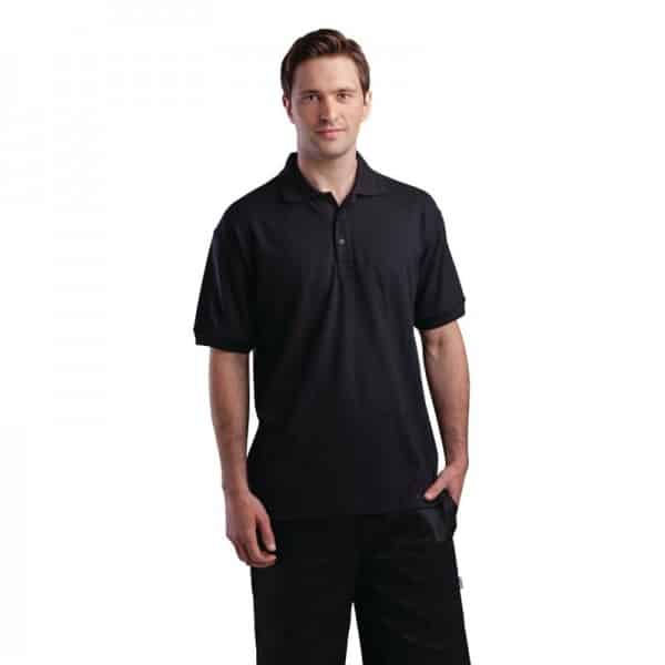 Polo unisexe noir