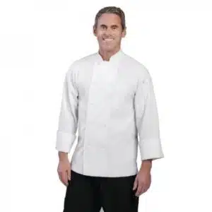 Veste chef unisexe blanche