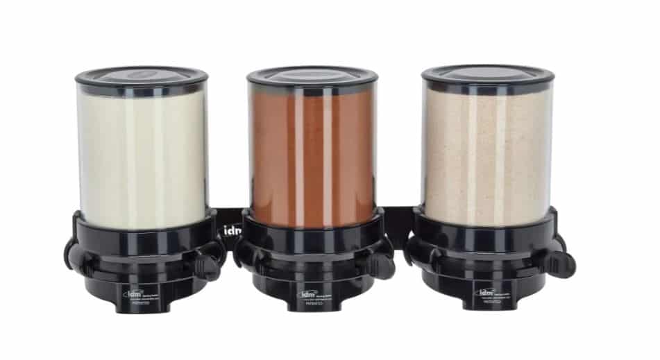 Distributeur mural de protéines et poudres "Pro Portion" 3 x 1,5 L – Image 3