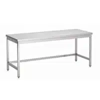 Table basse inox 430 L 1000 x P 600 x H 600 mm (max H 650 mm) sur mesure