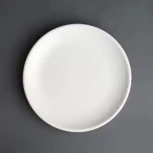 Assiette plate blanche
