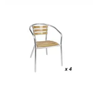 Fauteuils en frêne et aluminium
