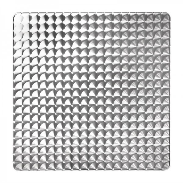 Table carrée empilable Bolero, en acier inoxydable, 700 mm