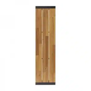 Bancs industriels Bolero, en acier et acacia, lot de 2