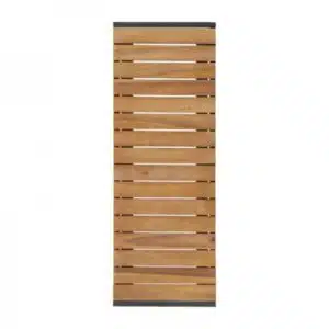 Bancs en acier et acacia Bolero, L 1000 mm, lot de 2