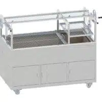 Churrasco professionnel grill au Charbon L 1750 x P 800 x H 900 mm système d´élévation avec grilles incluses, sur mesure