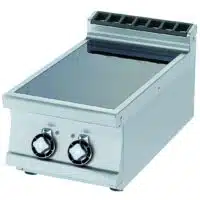 Plaque de cuisson vitrocéramique 2 zones de cuisson 400V/3P