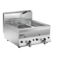 Friteuse à gaz Gamme 650 Baron, capacité 2x 8 litres