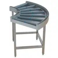 Courbe à 90° à rouleaux pour lave vaisselle à avancement automatique