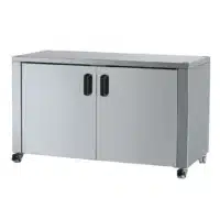 Armoire à roulettes modèle AR-MULTIF option pour rôtissoire, longueur 1250 mm