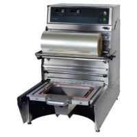 Operculeuse barquette semi-automatique en inox AISI 304 modèle BS 10 ECO sans matrice