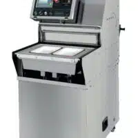 Operculeuse barquette semi-automatique en inox AISI 304 modèle BS 40 MAXI PRO sans matrice