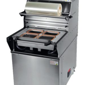 Operculeuse barquette semi-automatique en inox AISI 304 modèle BS 40 Basic sans matrice