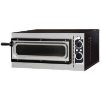 Four à pizza électrique mécanique acier inox Basic 1/40 GLASS et LIGHT