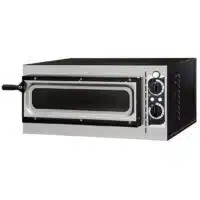 Four à pizza électrique mécanique acier inox Basic 1/40 GLASS et LIGHT