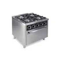 Fourneau à gaz classique série 750 4 feux avec four à gaz GN 2/1