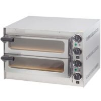 Four à pizza en acier inoxydable 2 chambres 2700 W