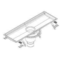 Caniveau de sol inox pour cuisine professionnelle