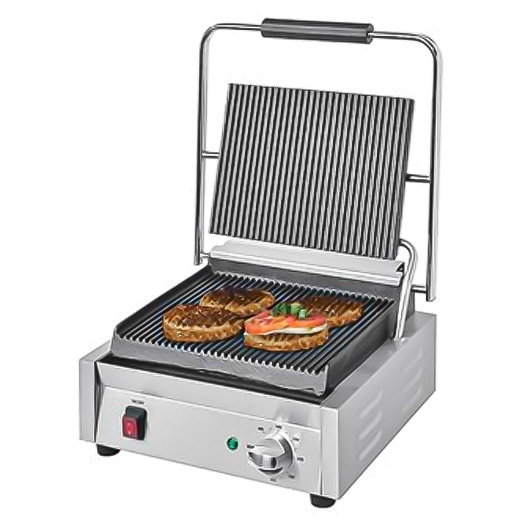 Grand gril de contact simple bistro rainuré / rainuré 2,2 kW – Image 2