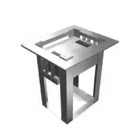 Distributeur à verres acier inoxydable 6 paniers