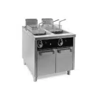 Friteuse à gaz, 20 L + 20 L, série 900, sur placard