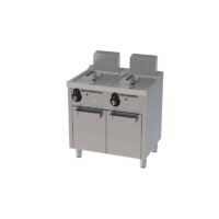 Friteuse à gaz, 8L + 8 L, série 600, sur placard