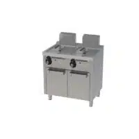 Friteuse à gaz, 8L + 8 L, série 600, sur placard