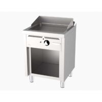 Fry-top à gaz série 600 revêtement chromé L 600 mm, sur placard