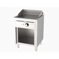 Fry-top à gaz série 600 revêtement chromé L 600 mm, sur placard