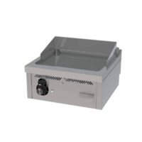 Fry-top à gaz série 600 revêtement chromé L 600 mm, à poser