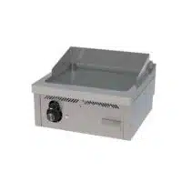 Fry-top à gaz série 600 revêtement chromé L 600 mm, à poser