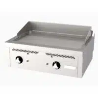 Fry-top à gaz série 600 acier rectifié L 800 mm, à poser