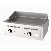 Fry-top à gaz série 600 revêtement chromé L 800 mm, à poser