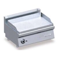 FRY-TOP Electrique Plaque LISSE/CHROME, L 800 x P 600 x H 325 mm