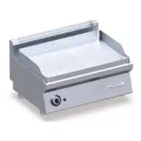 FRY-TOP Electrique Plaque LISSE/CHROME, L 800 x P 600 x H 325 mm