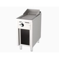 Fry-top à gaz série 750 revêtement chromé L 400 mm, sur placard