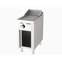 Fry-top à gaz série 750 revêtement chromé L 400 mm, sur placard