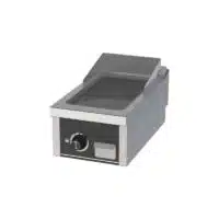 Fry-top à gaz série 750 acier rectifié L 400 mm, à poser