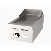 Fry-top à gaz série 750 revêtement chromé L 600 mm, à poser