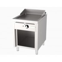 Fry-top à gaz série 750 revêtement chromé L 600 mm, sur placard