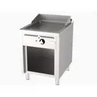 Fry-top à gaz série 750 revêtement chromé L 600 mm, sur placard